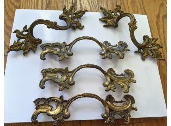 Vintage, Ornate Decorative Metal Handles