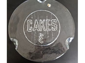 Cakes Glass Platter