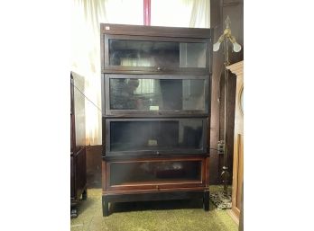 FOUR STACK ANTIQUE BARRISTER BOOKCASE