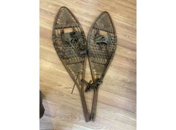 Antique Pair Of Wright & Ditson Snow Shoes