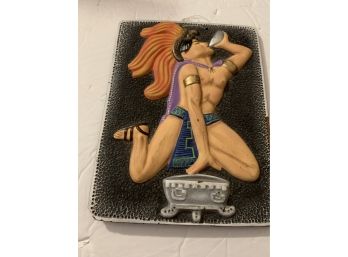 Unique Egyptian Style Clay Wall Plaque
