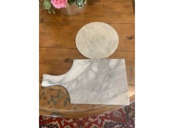 Two Marble Cutting Boards.
