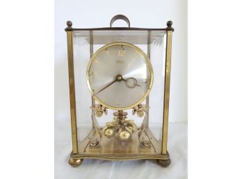 Vintage Heco Henry Coehler Co West Germany 400 Day Brass Anniversary Mantel Clock