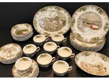 Vintage The Johnson Brothers The Friendly Village Porcelain Dinnerware