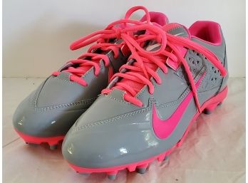 Nike Speedlax Lacrosse Ladies Gray & Pink Cleats - US Size 12 - Never Worn