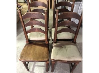 Set Of Four English Oak Chairs