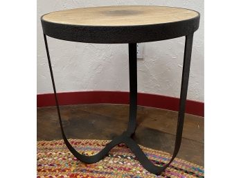 Iron And Wood Round Table