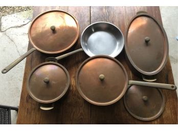 Six Pieces Of Copper- Cook Set