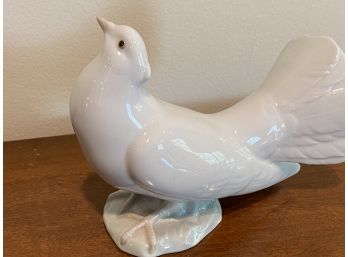 LLARDO White Peace Dove Spain  Hand Painted Porcelain