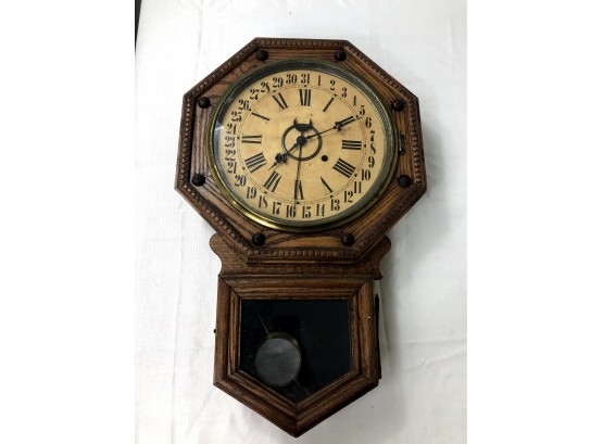 1930s William L Gilbert Clock Company 'Admiral' Calendar Clock
