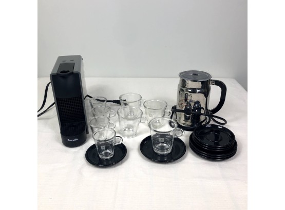 Coffee Set, Breville Nespresso And Foamer, 10 Pieces