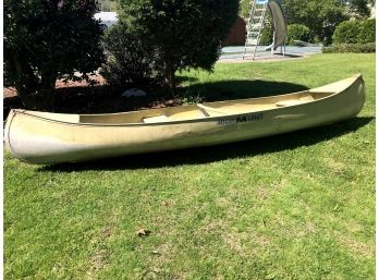 Michicraft Aluminum Canoe And 4 Oars , 4 Person ~ 655lbs