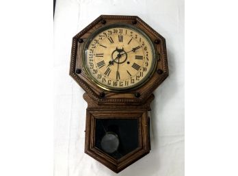 1930s William L Gilbert Clock Company 'Admiral' Calendar Clock