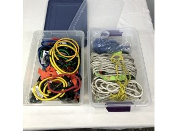 Lot Of Ropes And Bungie Cords