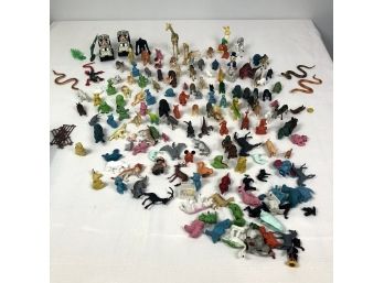 Collection Of 100 Small Plastic Figures