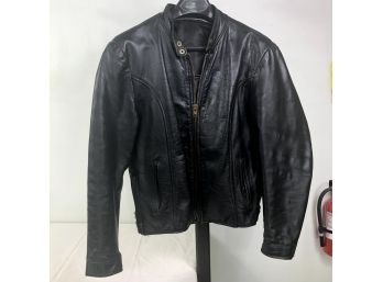 Vintage Mens Black Leather Jacket