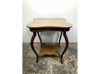 Antique Glass Top Table