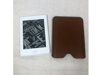 Kindle Paperwhite 3rd Gen EReader DP75SDI, With Brown Leather Slip Cover