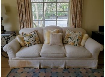 JRS Furniture Custom Sofa With Throw Pillows - As-is