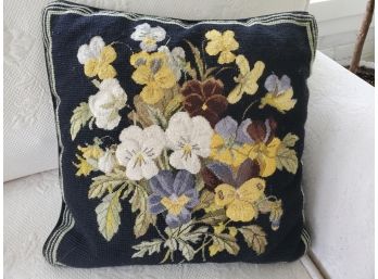 Needlepoint / Tapestry Throw Pillow