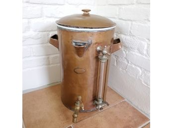 Antique V.Clad & Sons Copper Coffee Boiler - Impact Piece!