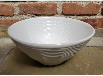 White Ceramic Bowl, Made In Portugal For Casafina