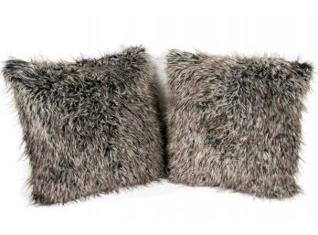 (45) Sherry Kline Faux Fur Pillows