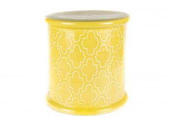 (16) Bright Yellow Indoor/outdoor Ceramic Garden Stool