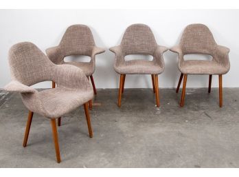 (68) Set Of Four Organic Chair Reproductions