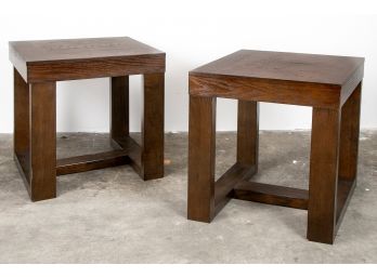 (90) Two Picket House Furnishings Drew Square End Tables