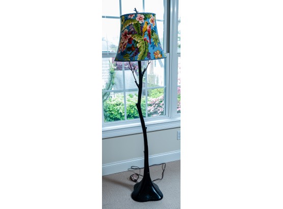 Floor Lamp With A Parrot Shade