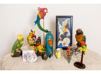 A Lot Of Colorful Parrot  Paraphernalia