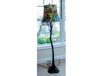 Floor Lamp With A Parrot Shade