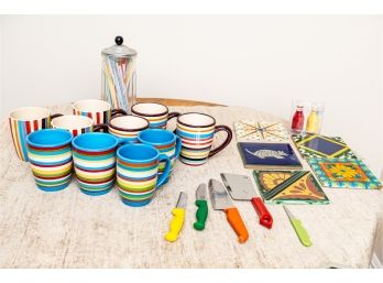 Colorful Assortment Of Kitchen Necessities