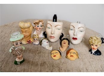 Vintage Women's Masks And Busts
