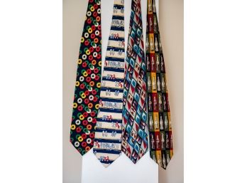 Four Patterned Ties