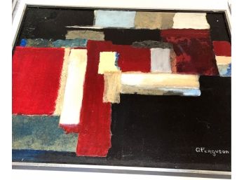 Colorful Abstract Art Signed G Feruson