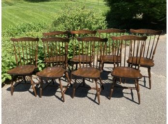 Set Of 8 Hitchcock Chairs