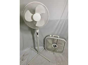Two White Fans