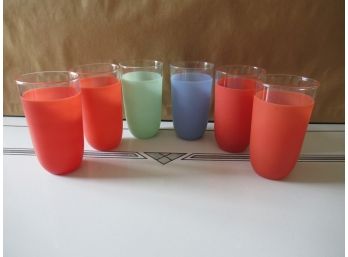 Mid Century Frosted Tumblers