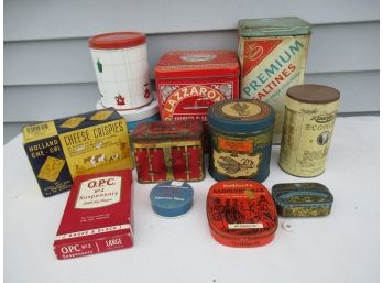 Assorted Vintage Tins