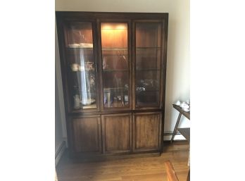 Lighted Glass Doors  Matching Dining Room Hutch