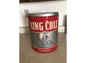 King Cole Potato Chip Tin