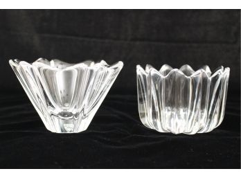 Orrefor Crystal' Crown' And 'Orion' Bowls