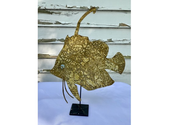 Metal Sunfish Sculpture