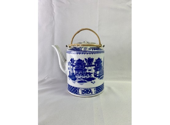 Blue & White Chinese Teapot