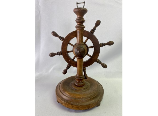 Decorative Wooden Ships Wheel