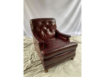 Vintage Red Leather Armchair