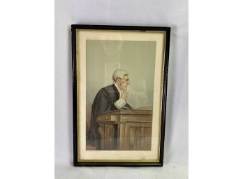 Vincent, Brooks, Day & Son Framed Lithograph 'Bosey' Vanity Fair