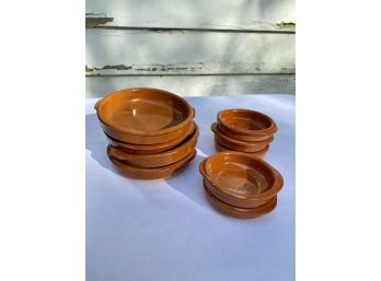 Terra Cotta Olive & Nut Bowls